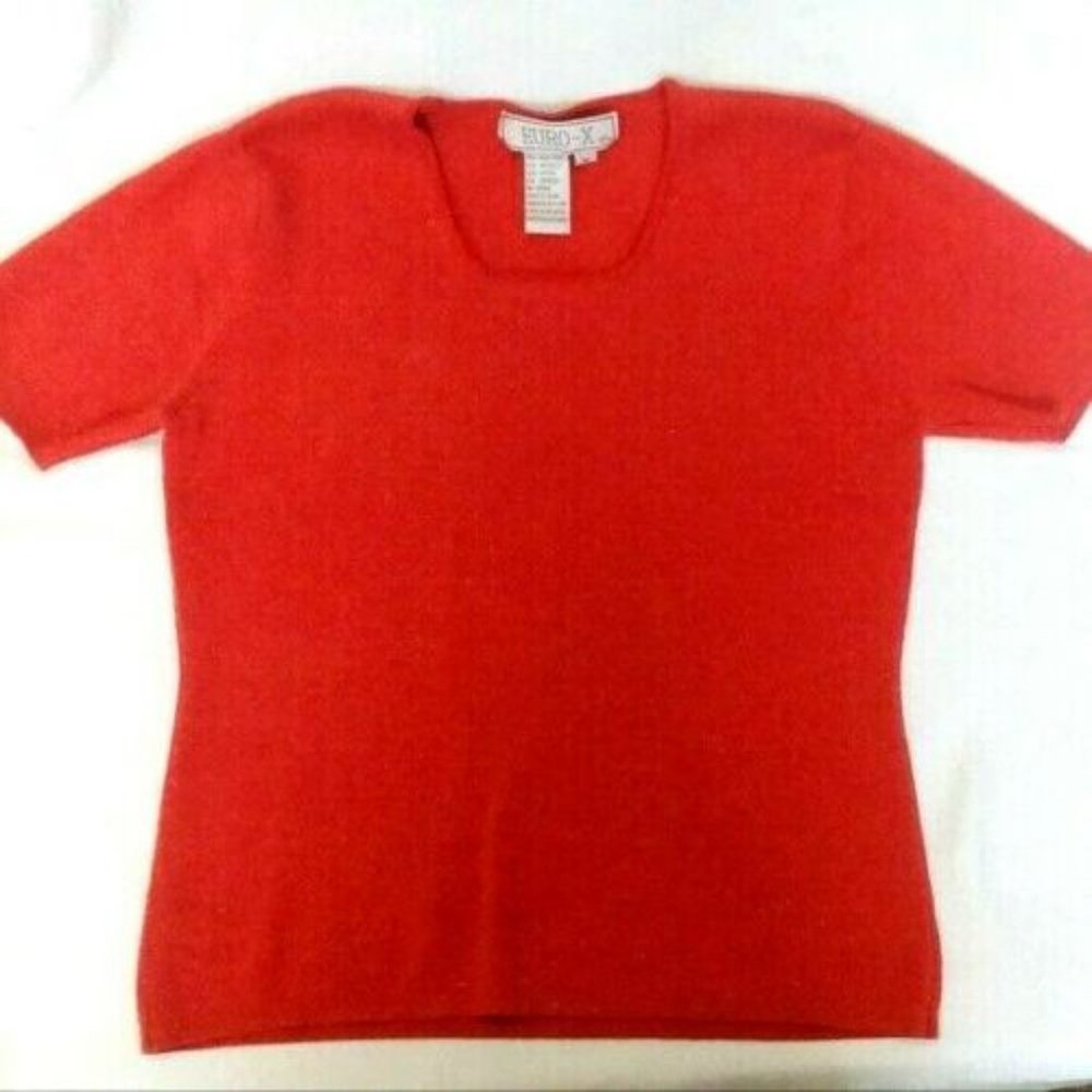 Vintage Red Euro X Metallic Silk Blend Sweater *